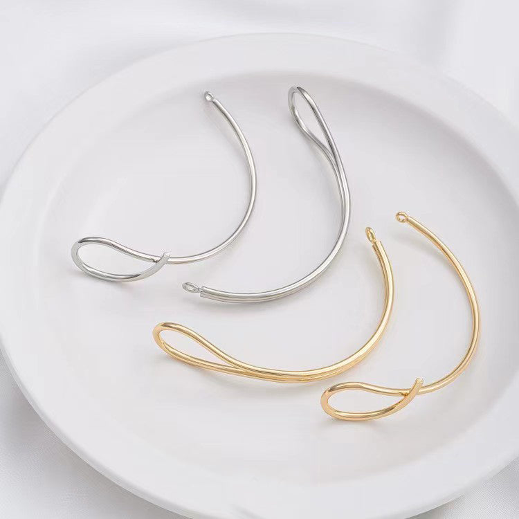 WG1079 Fadeless Half Loop Bangle for jewelry DIY