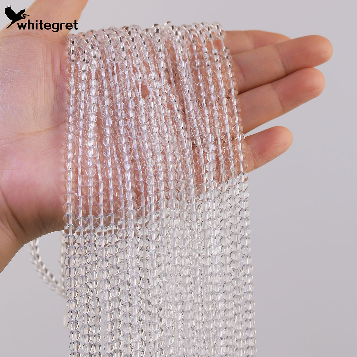 Clear Quartz Beads diameter 4㎜ 6㎜ 8㎜ 10㎜ 12㎜