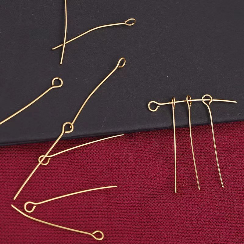 WG2001 10 or 100pcs/pack 9 pins eye pin-Vacuum Plating Waterproof Stainless steel pin