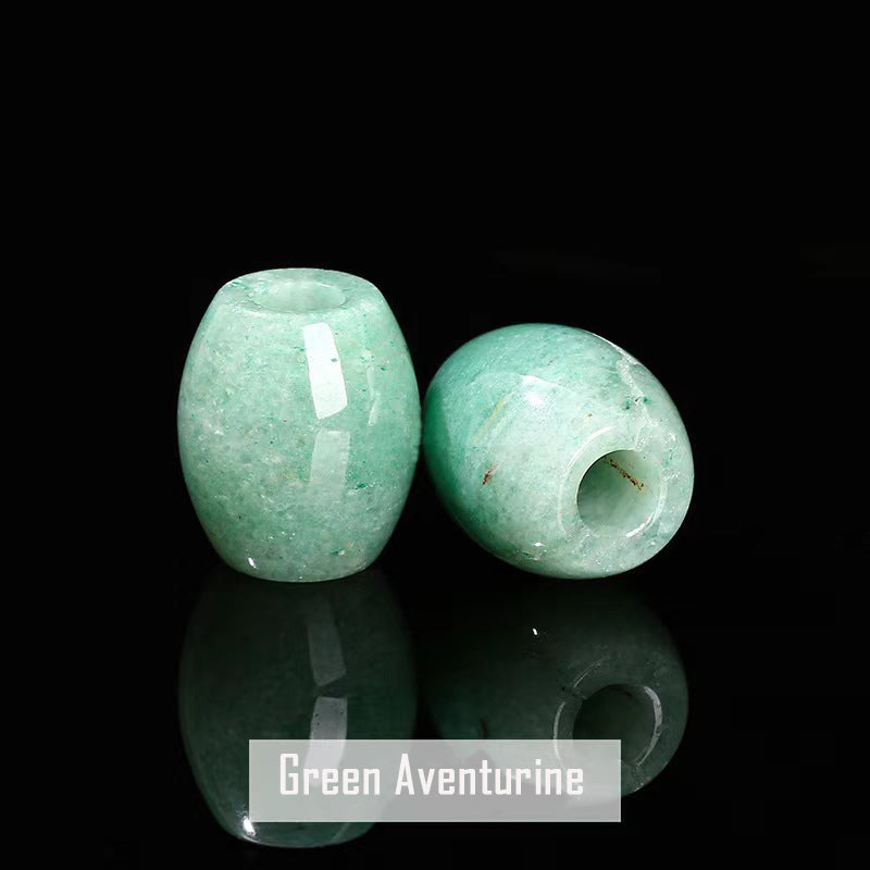 WG1073 Natural Crystal bucket bead diy Charms