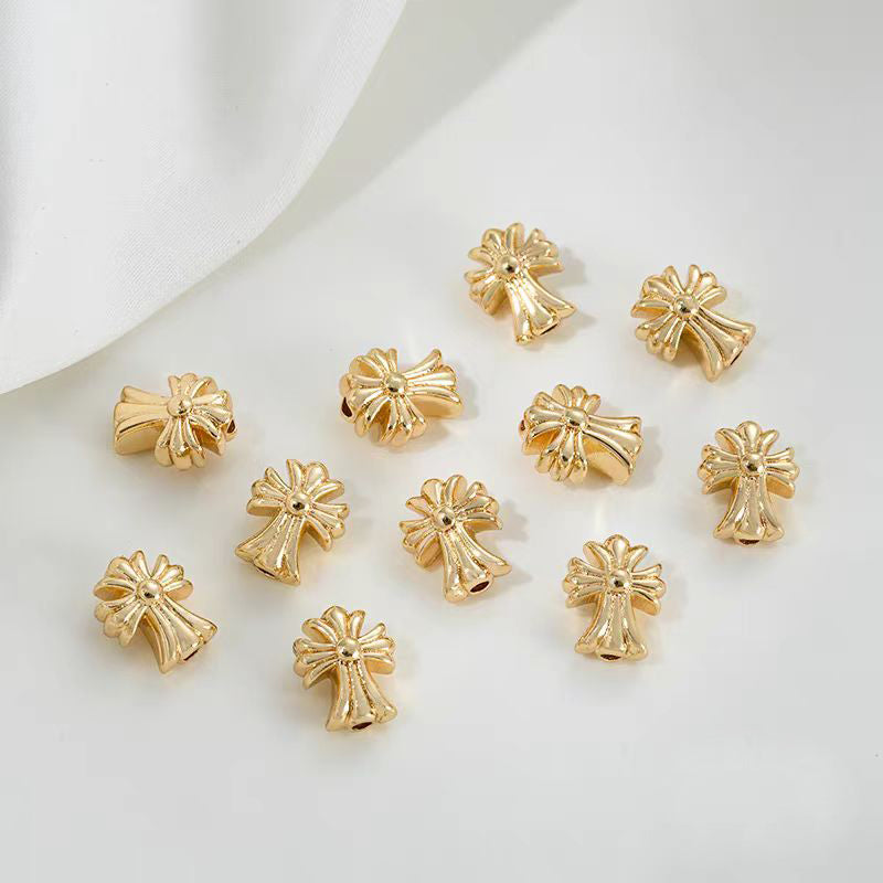 Cross Spacer Beads for Jewelry DIY