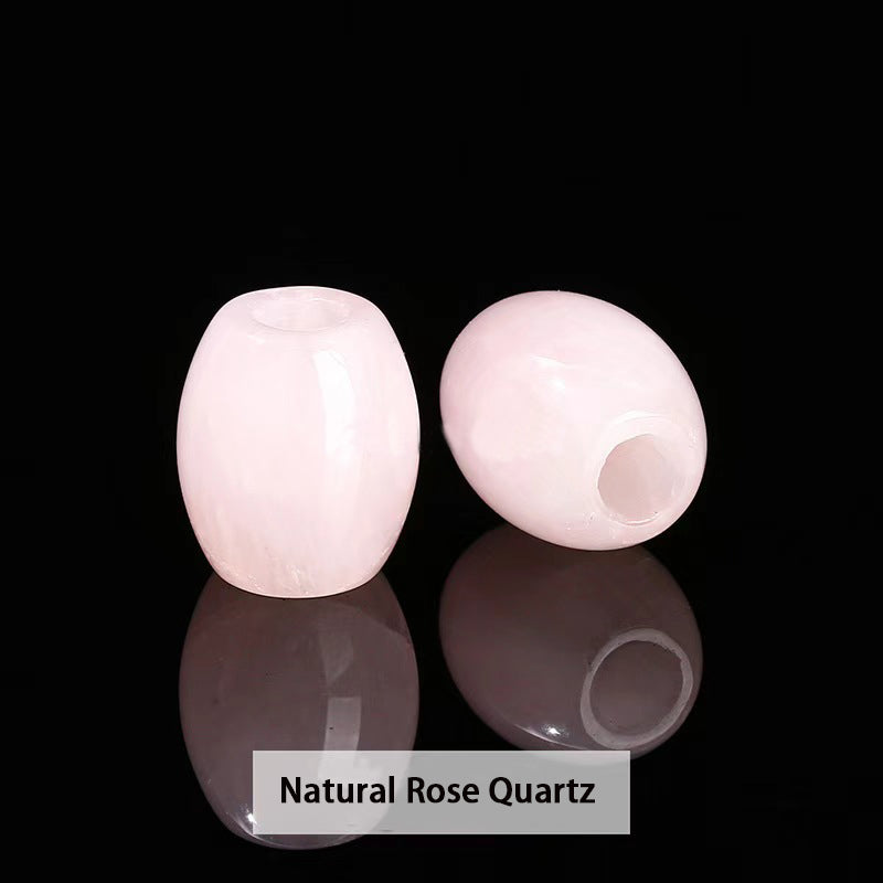 WG1073   Natural Crystal bucket bead diy Charms