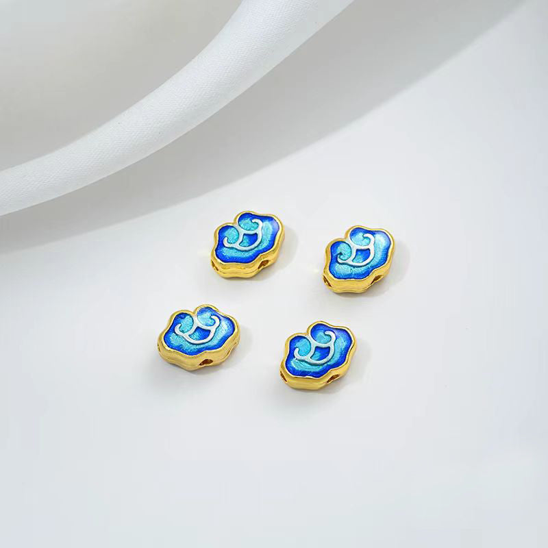 [WG1172] Cloidonne & Colour enamels spacers charms for jewelry diy