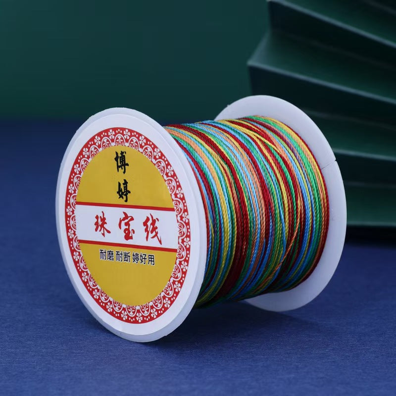 [WG1203] 1Reel Multi  partially dyed strand String for Jewelry diy