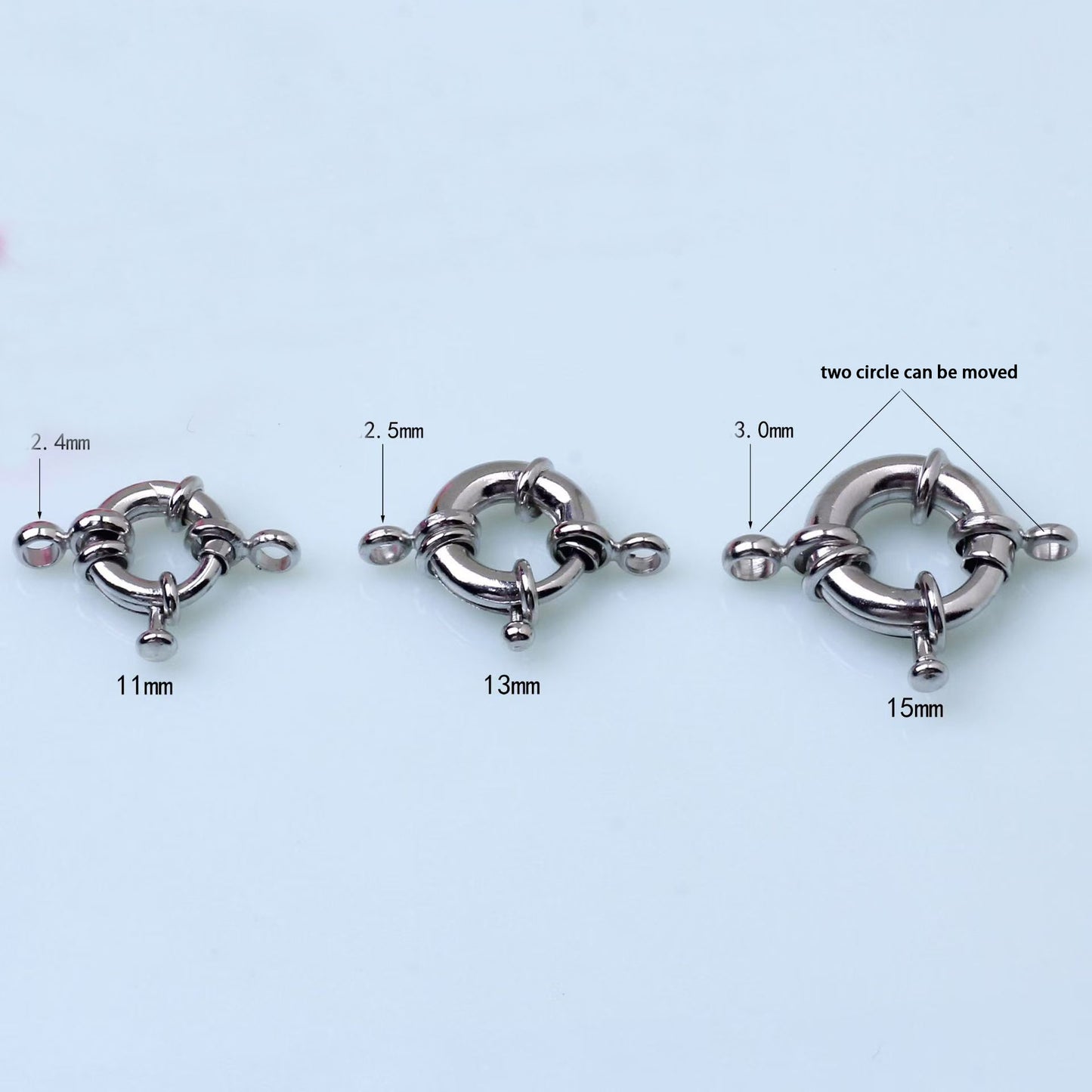 [WG1161] circle clasp steering wheels spring buckle