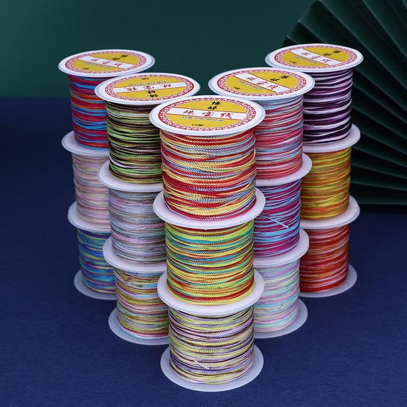[WG1203] 1Reel Multi  partially dyed strand String for Jewelry diy