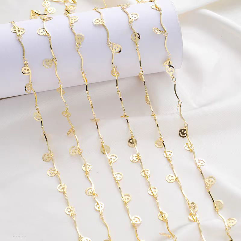 [WG1184] 1M Smile Chain for Jewelry diy