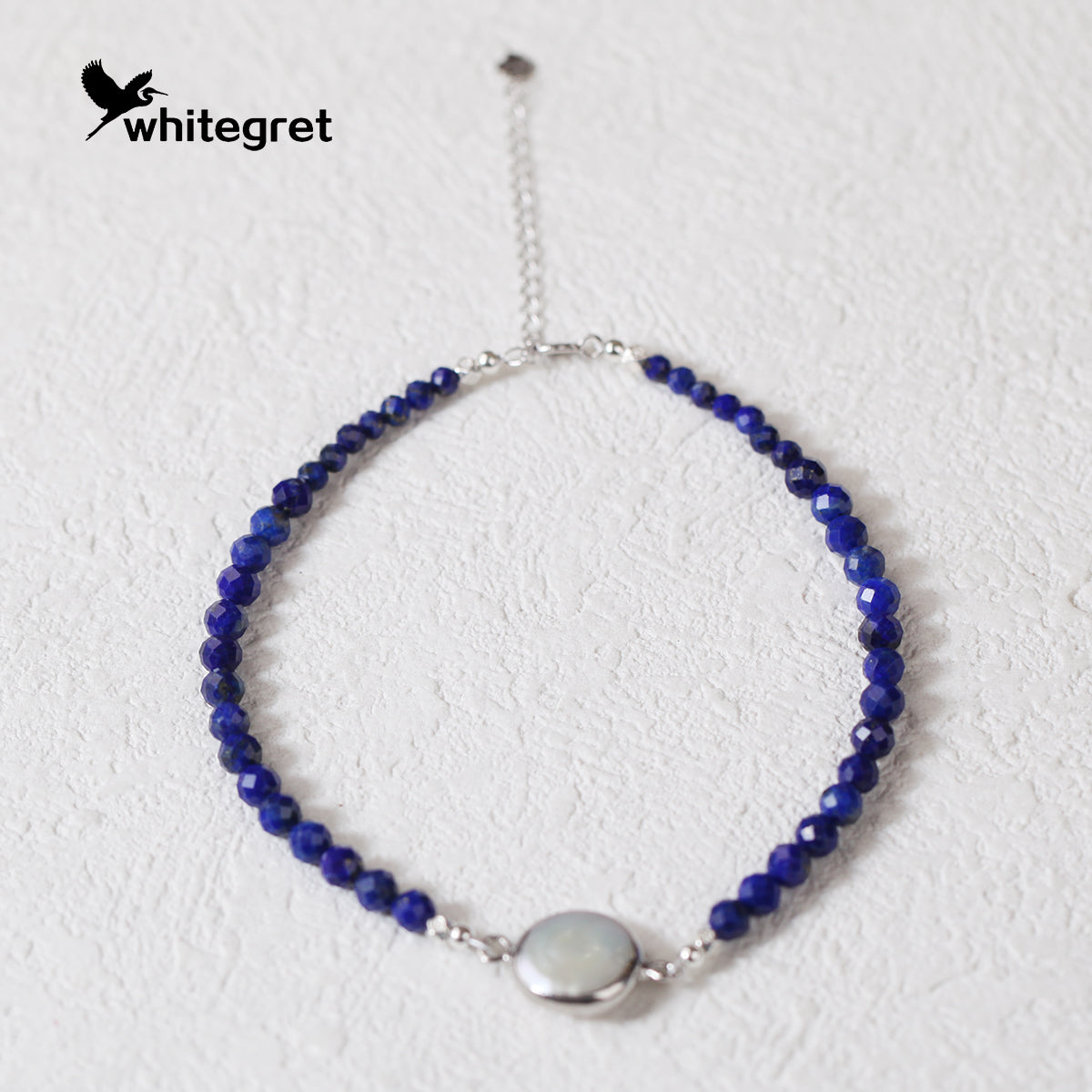 [WG0132] Lapis Lazuli & Silver925 Bracelet