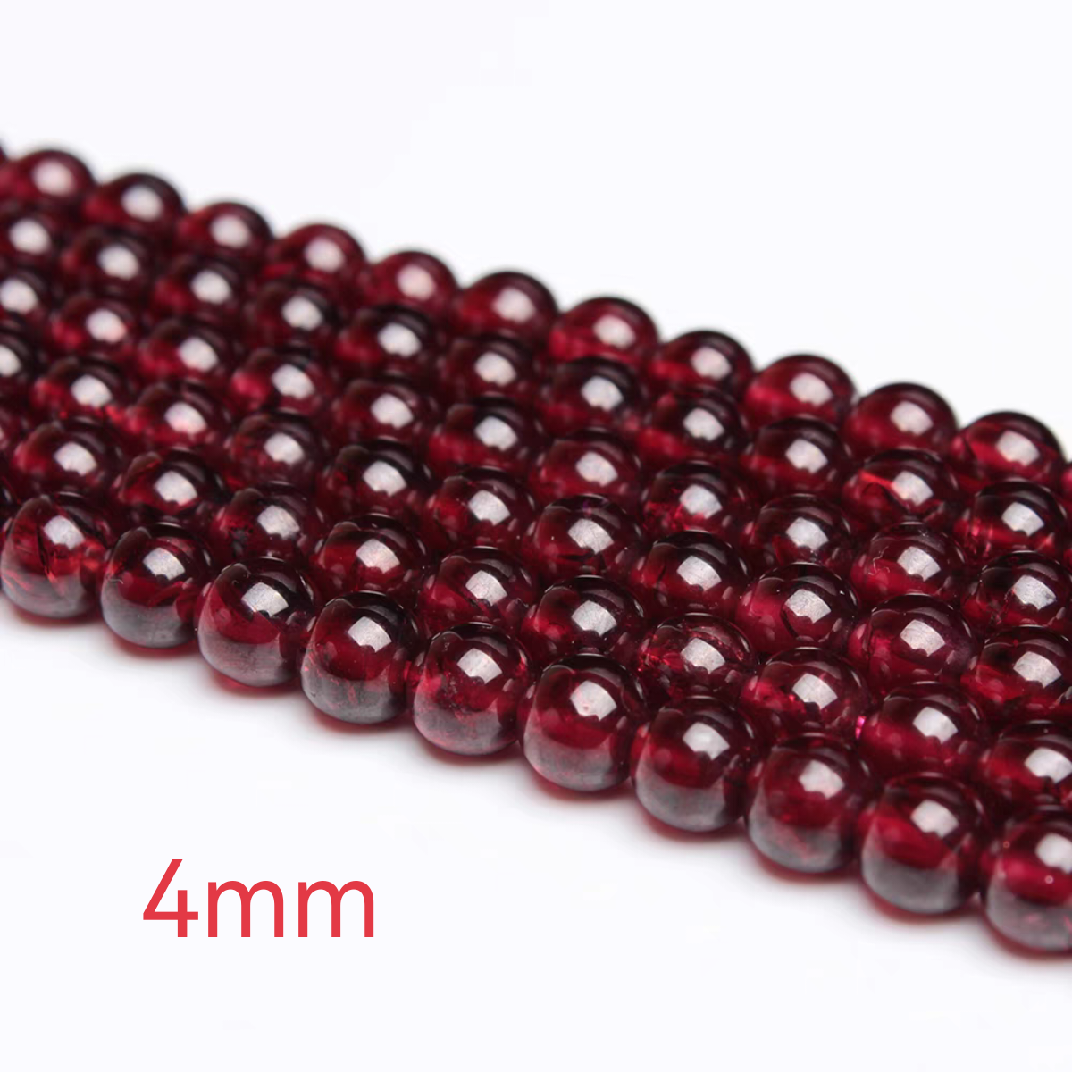 [WG1110] Multi- natural garnet facted beads 1 string for Jewelry diy