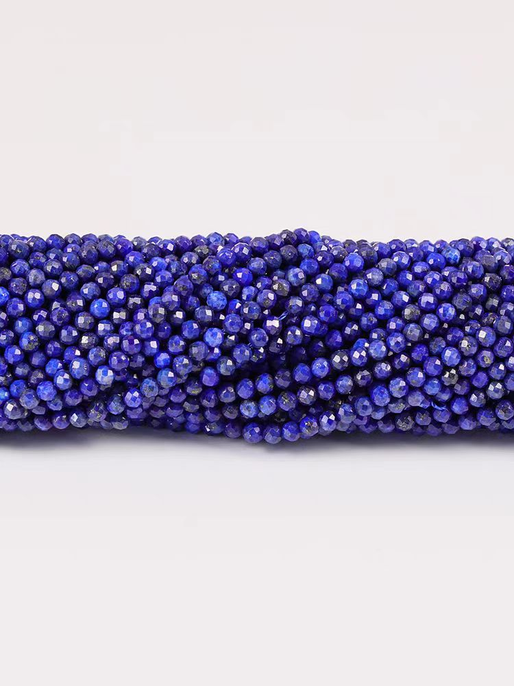 [WG1105] Natural Lapis Lazuli facted beads 1 string for jewelry diy