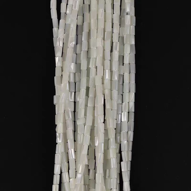 [WG1108] 3*5mm Natural Shell tube shap beads 1 string for Jewelry diy