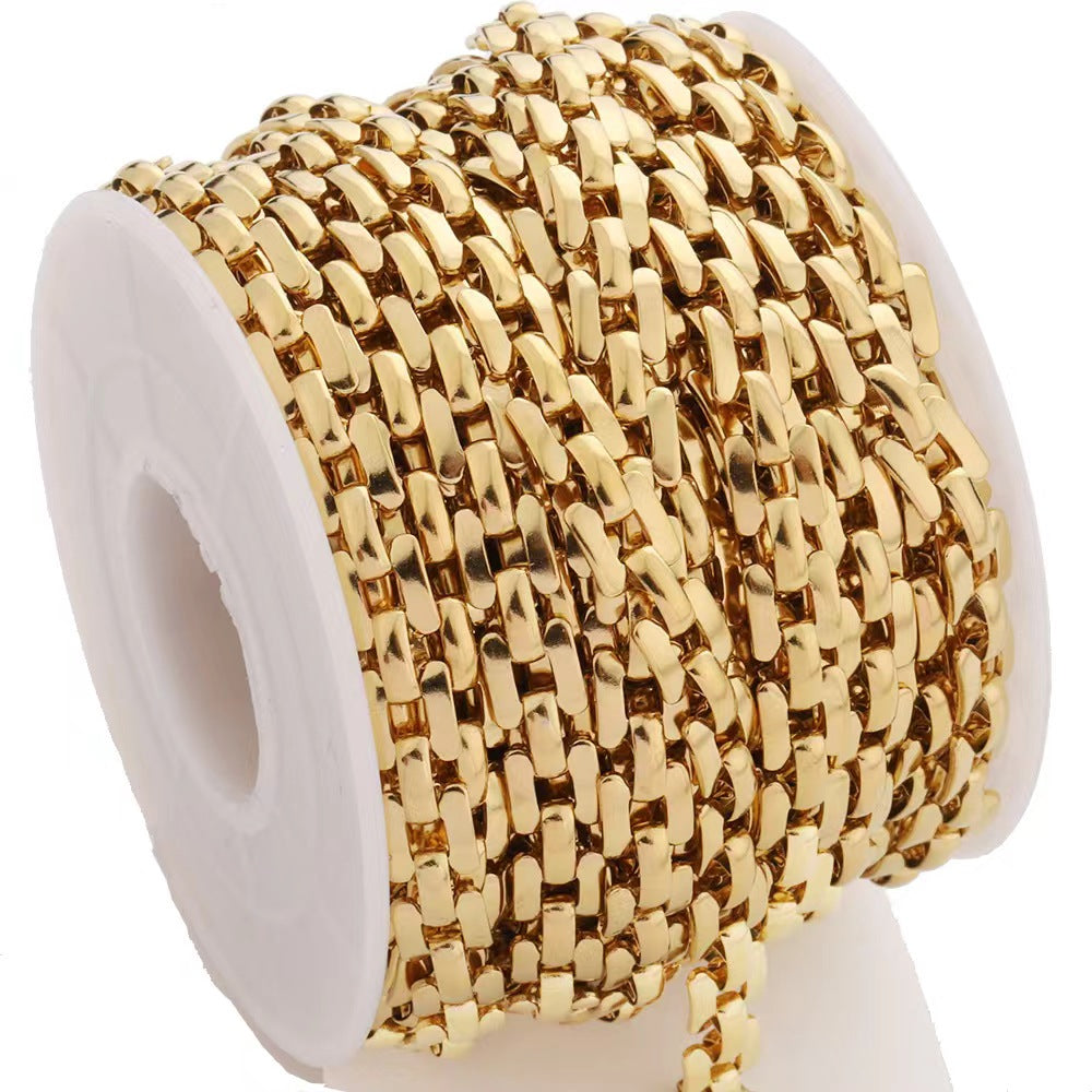 WG1014  Watch strap chain-Vacuum Plating Waterproof Stainless steel diy chain