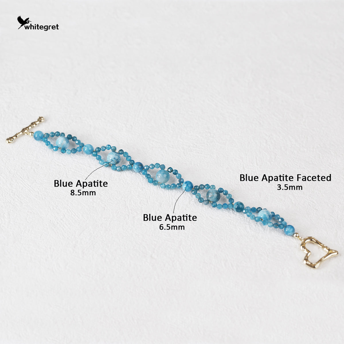 [WG0138] Blue Apatite Bracelet
