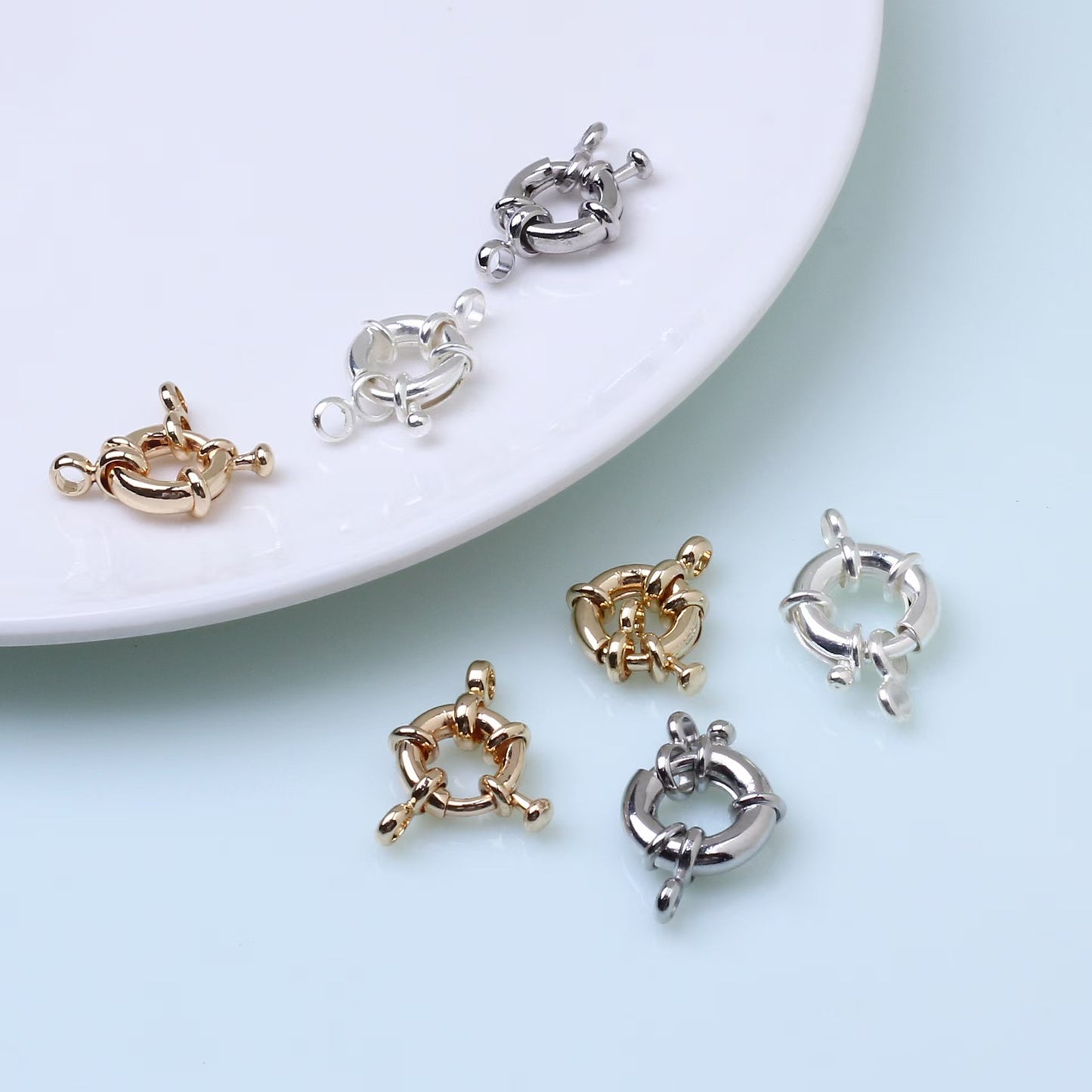 [WG1161] circle clasp steering wheels spring buckle