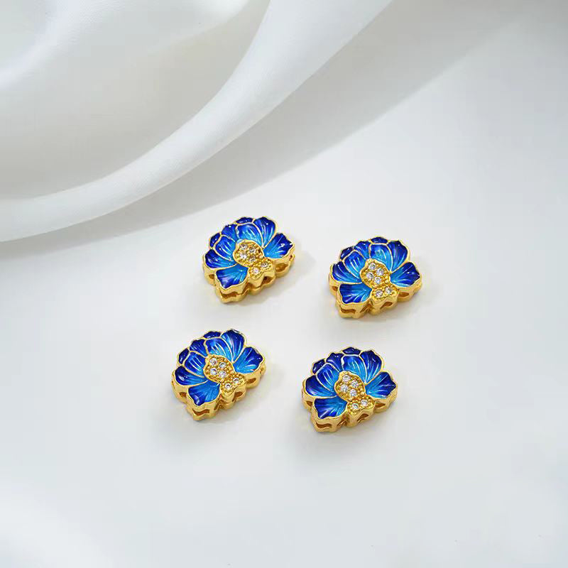 [WG1172] Cloidonne & Colour enamels spacers charms for jewelry diy