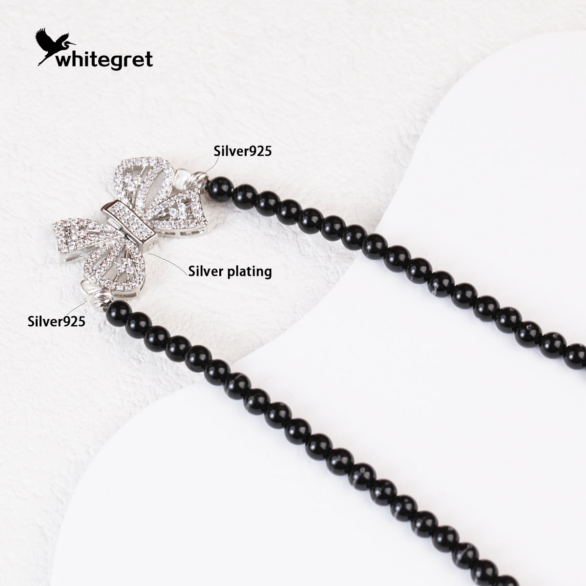 [WG0068] Natural  Black Tourmaline & Black Quartz Rutilated Necklace 2024 new fashion handmade jewelry diy girl Daily Birthday gifts