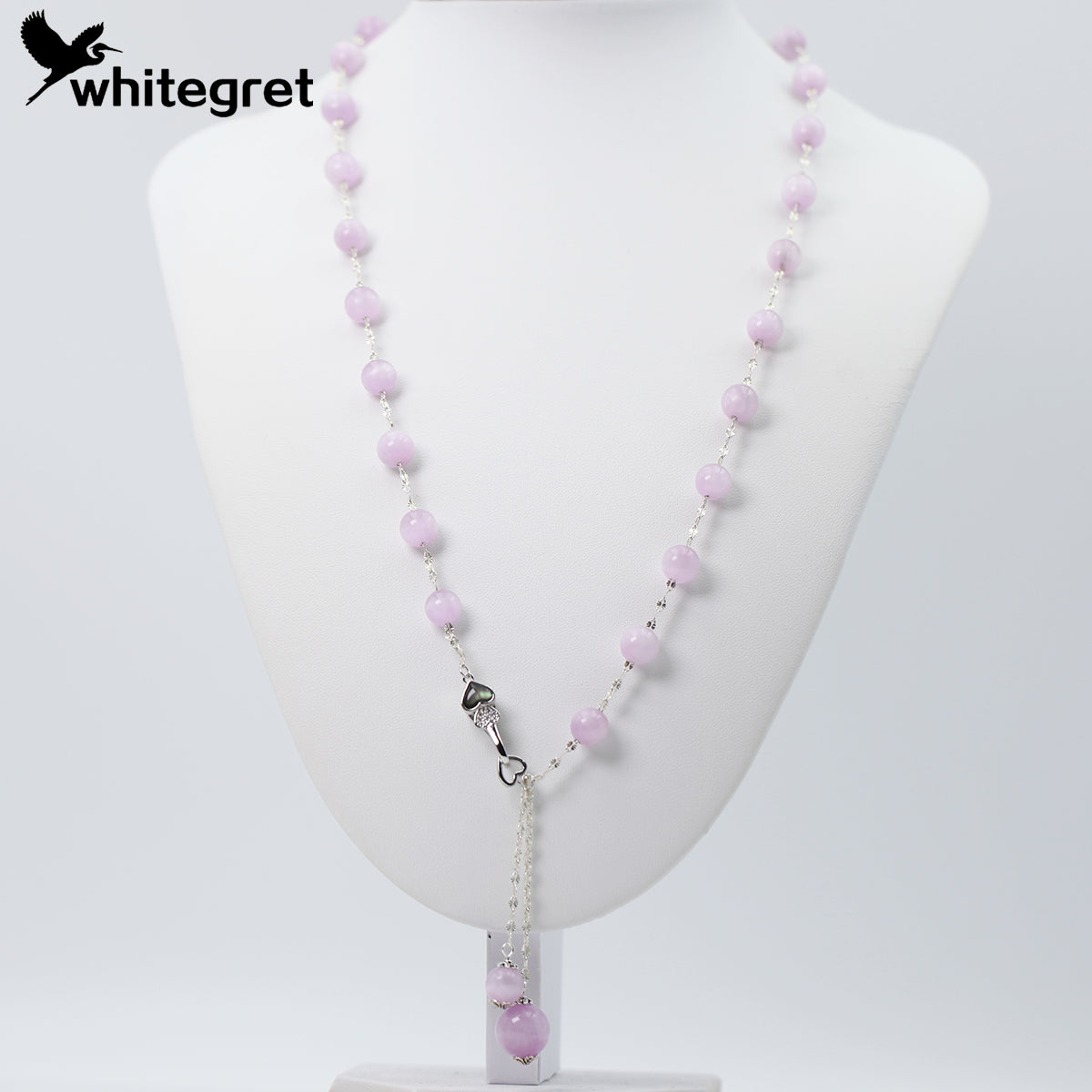 [WG0162]  Handmade Kunzite & Silver925 Necklace & Bracelet Set