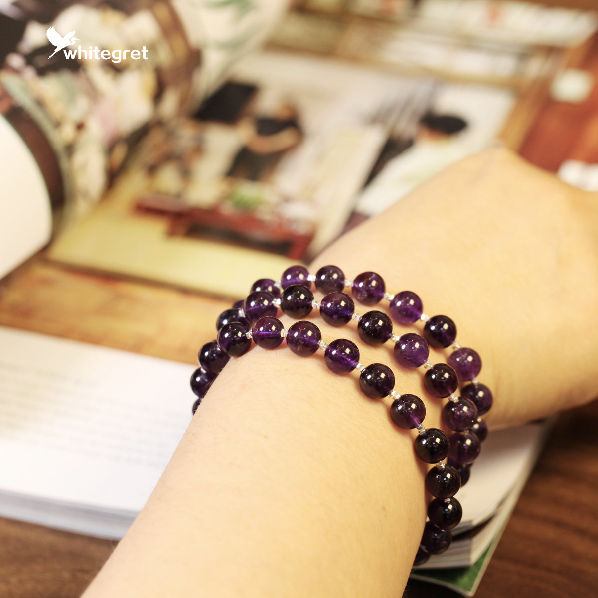 [WG0046] Natural Crystal Amethyst & Silver925 Necklace new original girl fashion gifts