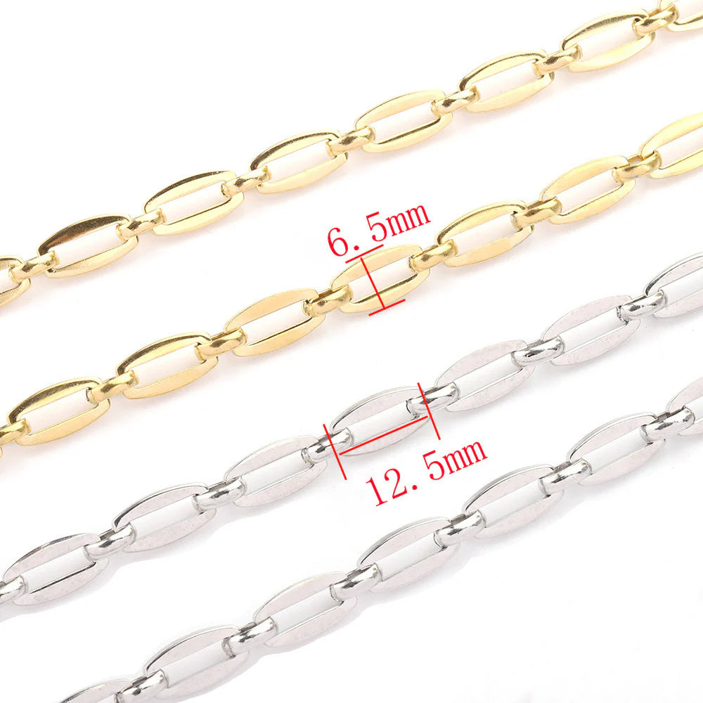 WG1061 Square hole chain-Vacuum Plating Waterproof Stainless steel chain