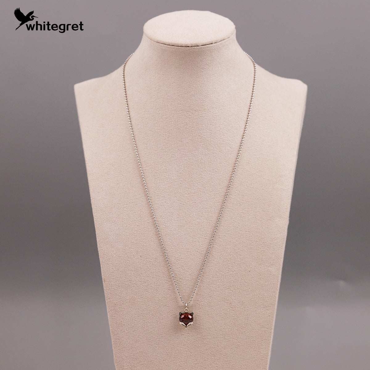 [WG0219] Natural Purple Garnet & Silver925 Necklace combo set