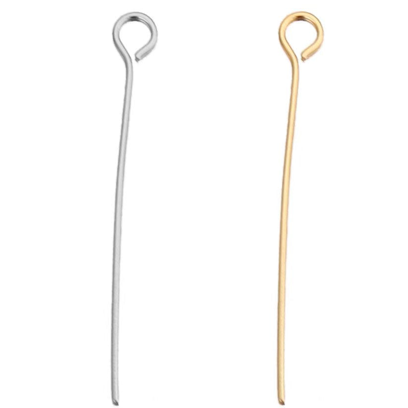 WG2001   10 or 100pcs/pack 9 pins eye pin-Vacuum Plating Waterproof Stainless steel pin