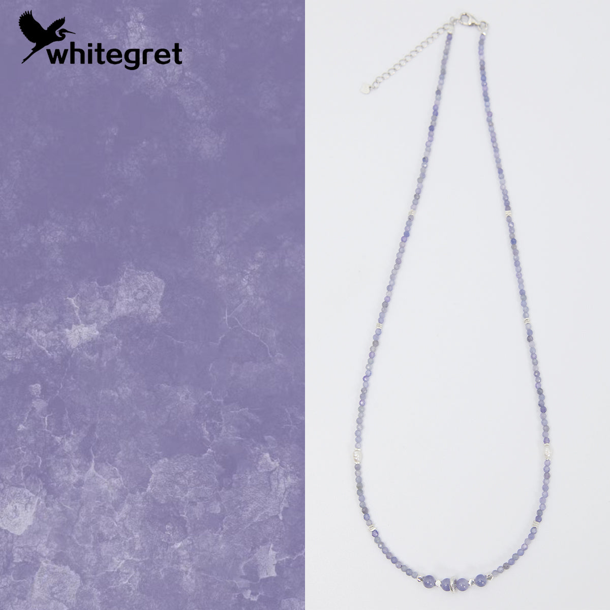 [WG0044] Tanzanite & silver925 Necklace new original handmade design DIY 2024 new fashion bracelet Birthday Daily girl gifts