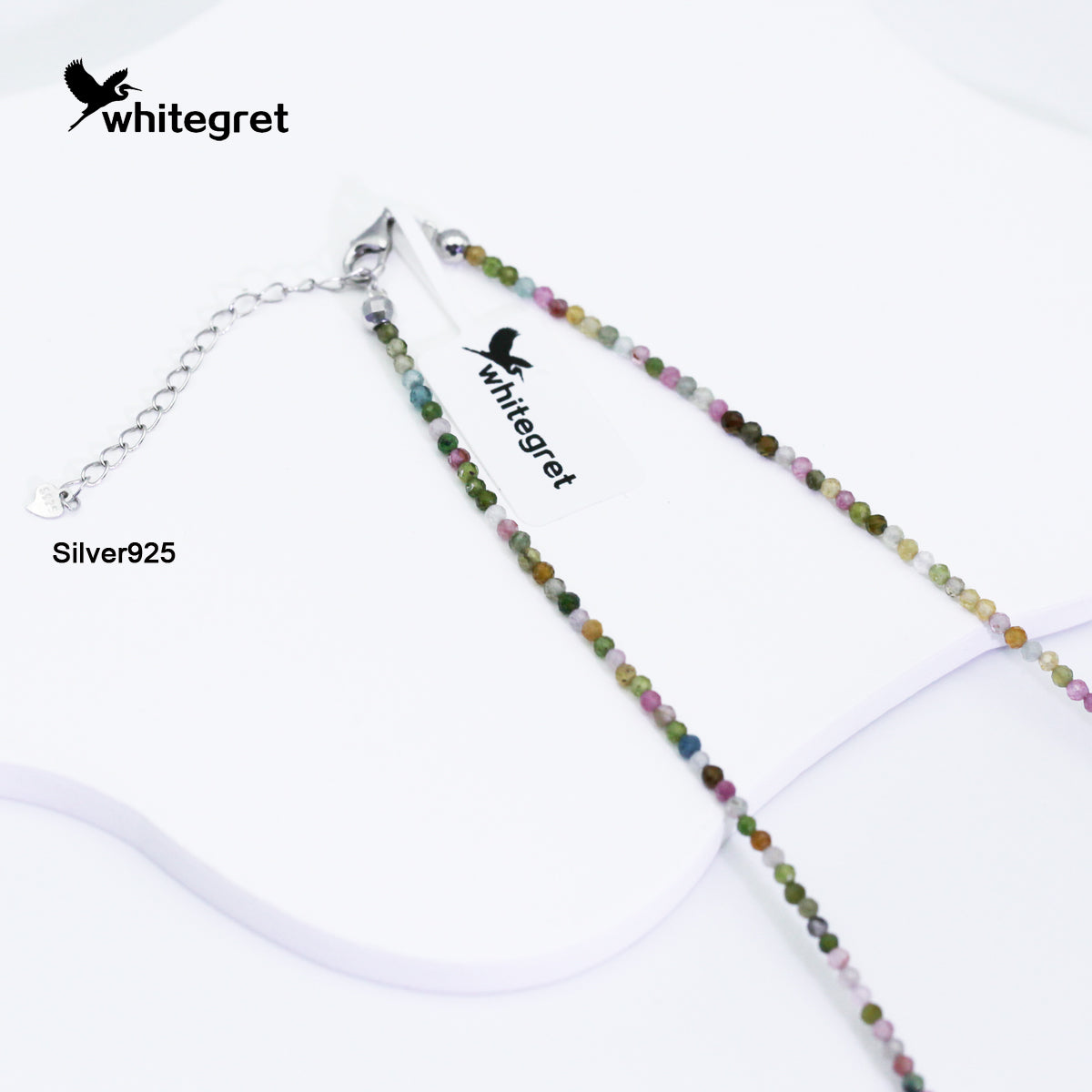 [WG0019] Toumaline & Silver925 Necklace new original deisign  Bracelet 2024 fashion girls lady valent Birthday Daily gifts