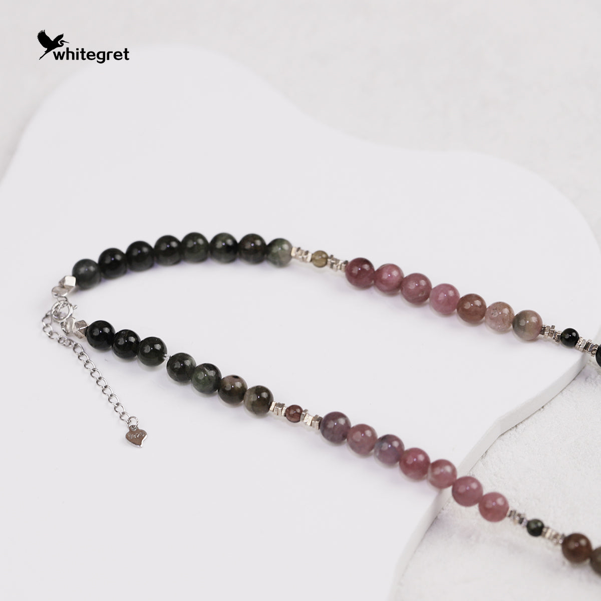 [WG0143] Natural Tourmaline & Silver925 Necklace & Bracelet and Earring combo sets
