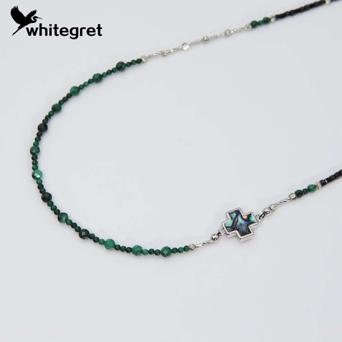 [WG0050] Natural Crystal Malachite & Black Spinel Necklace new original design 2024 jnew fashion girl bracelet valent Birthday Daily gifts