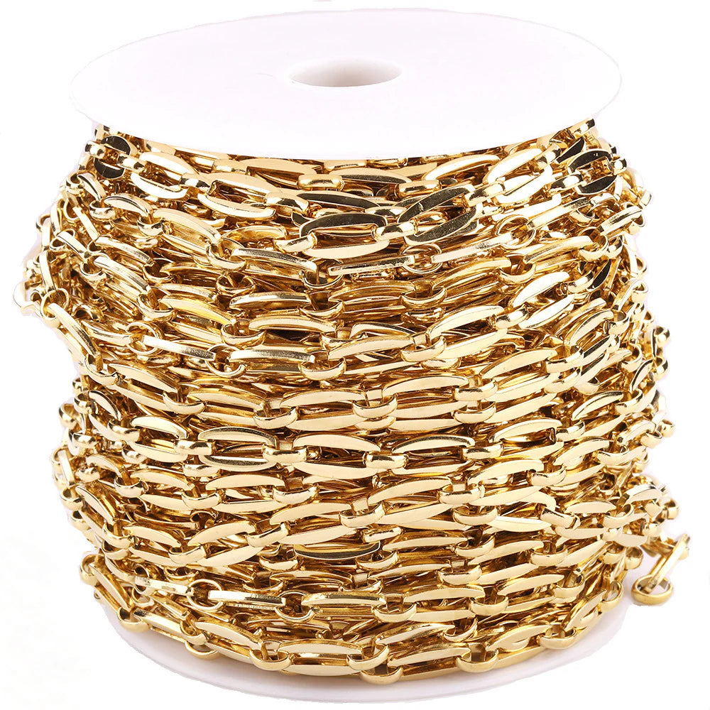 WG1061 Square hole chain-Vacuum Plating Waterproof Stainless steel chain