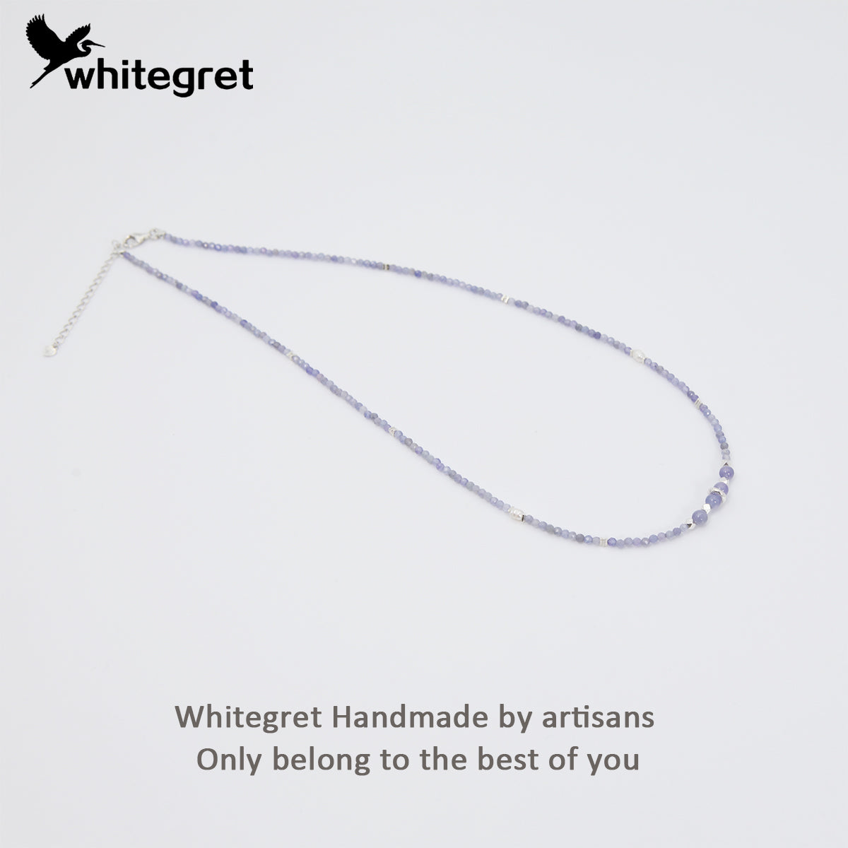 [WG0044] Tanzanite & silver925 Necklace new original handmade design DIY 2024 new fashion bracelet Birthday Daily girl gifts