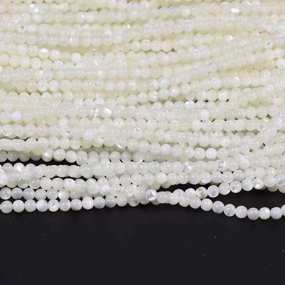 [WG1102] Pearl shell  round beads 1 string for jewelry diy