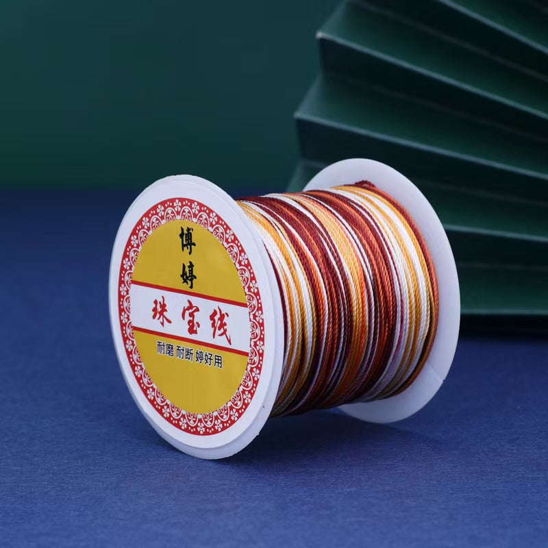 [WG1203] 1Reel Multi  partially dyed strand String for Jewelry diy