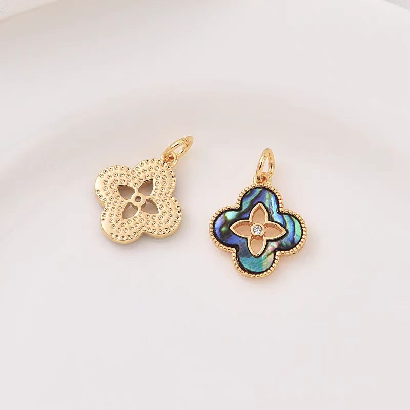 [WG1214] 14K Four Leaf Charm & Pendant