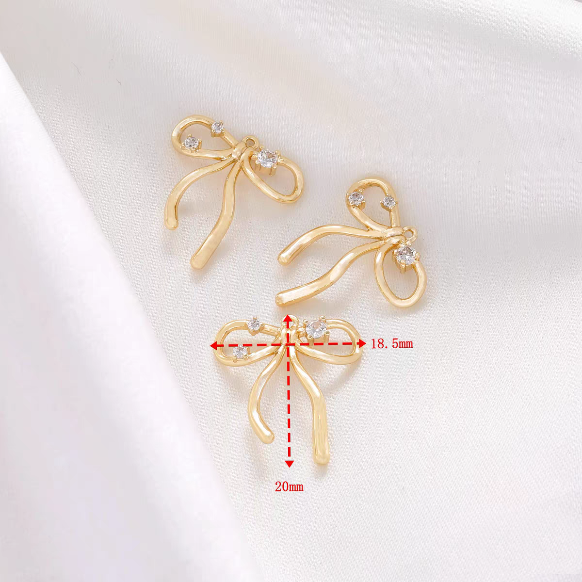 [WG1174] bow spacers & charms & pendants for jewelry diy