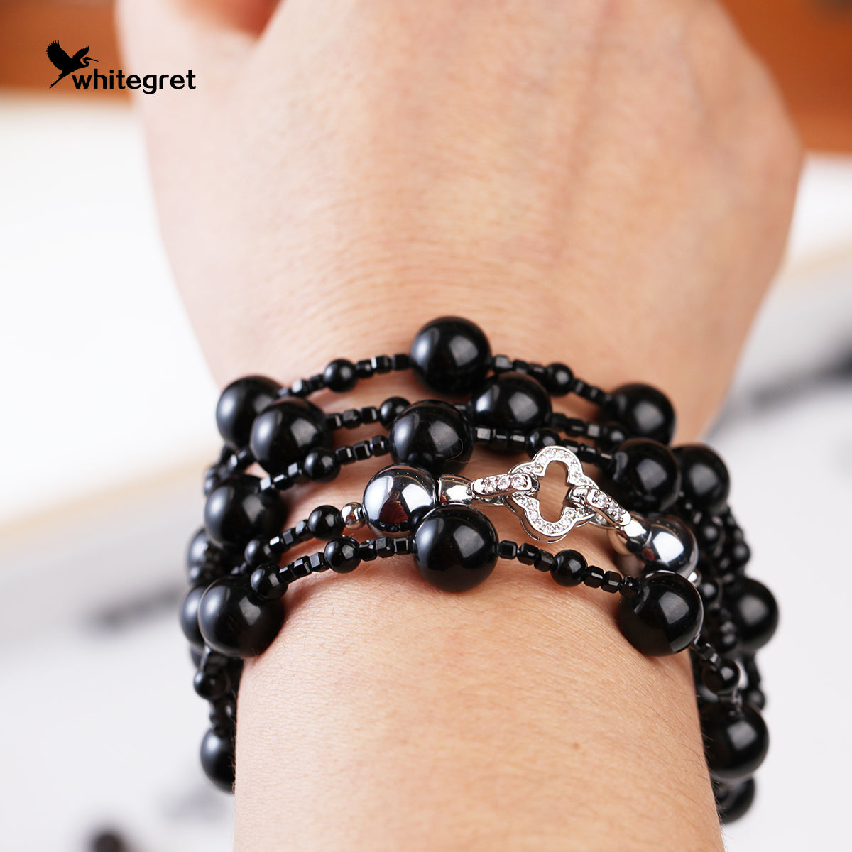 [WG0065] Black Tourmaline Necklace new original handmade design 2024 diy fashion jewelry girl Birthday Daily gifts