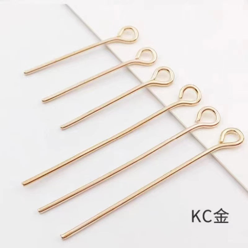 WG2001   10 or 100pcs/pack 9 pins eye pin-Vacuum Plating Waterproof Stainless steel pin