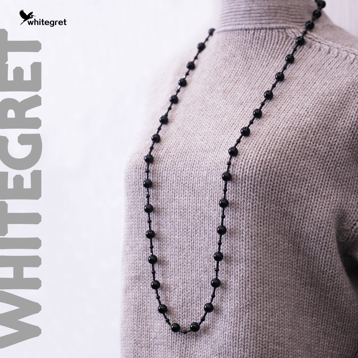 [WG0065] Black Tourmaline Necklace new original handmade design 2024 diy fashion jewelry girl Birthday Daily gifts