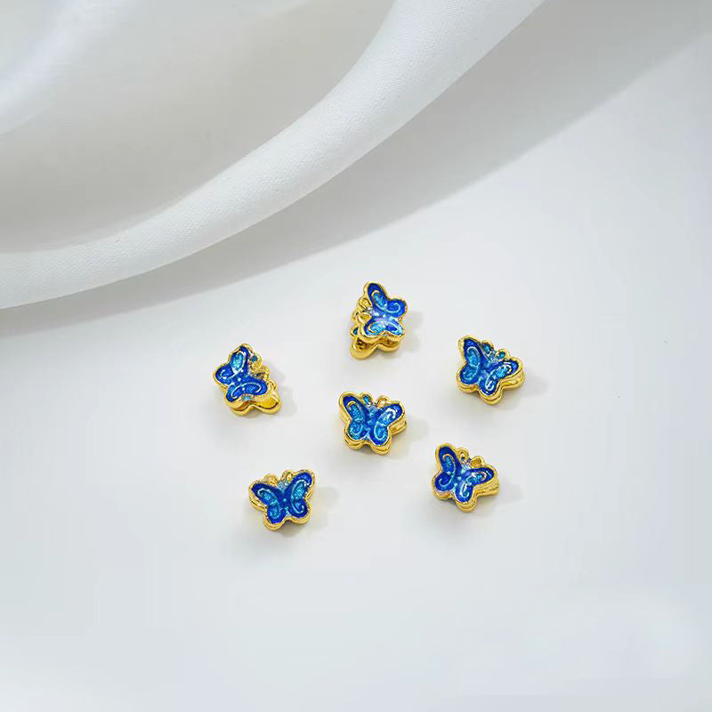 [WG1172] Cloidonne & Colour enamels spacers charms for jewelry diy