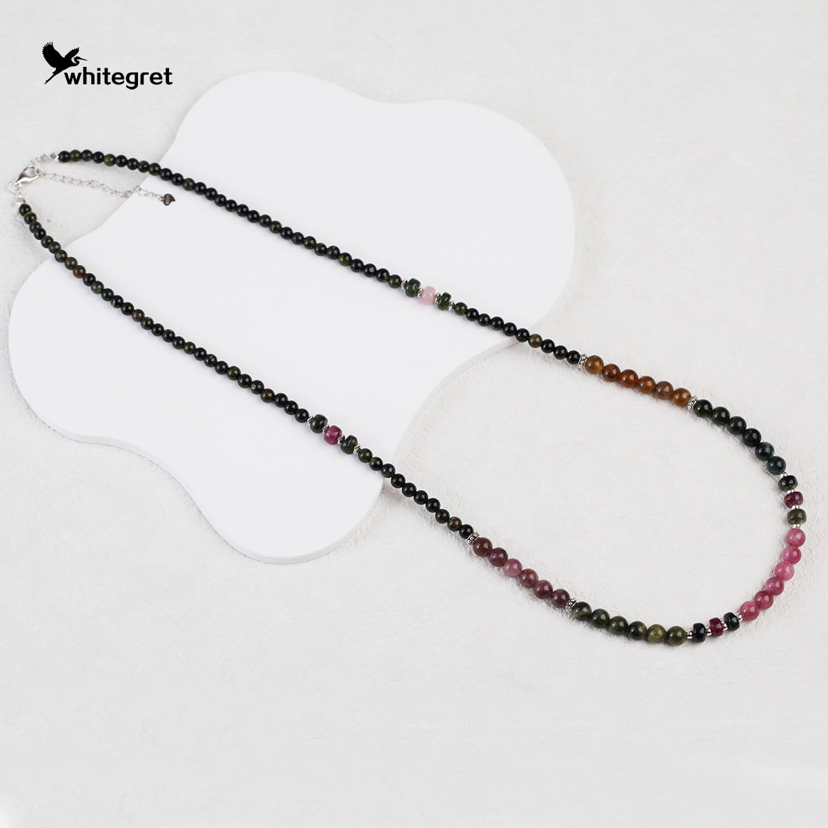 [WG0091] High Quality Tourmaline & Silver925 Necklace