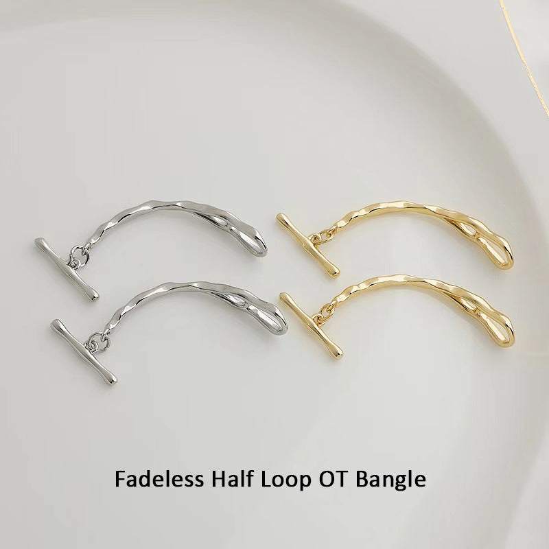 WG1080 Fadeless Half Loop OT Bangle for jewelry DIY