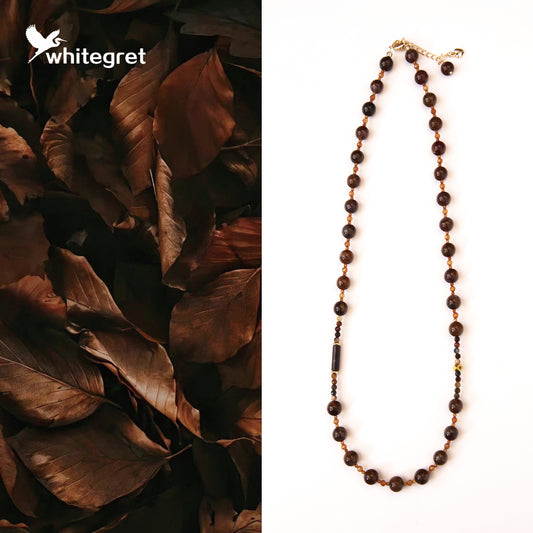 [WG0014]  Alashan Agate Necklate original deisign sweater chainnew year 2024 new year valent Birthday Daily gifts Birthday over ＄25 free shipping