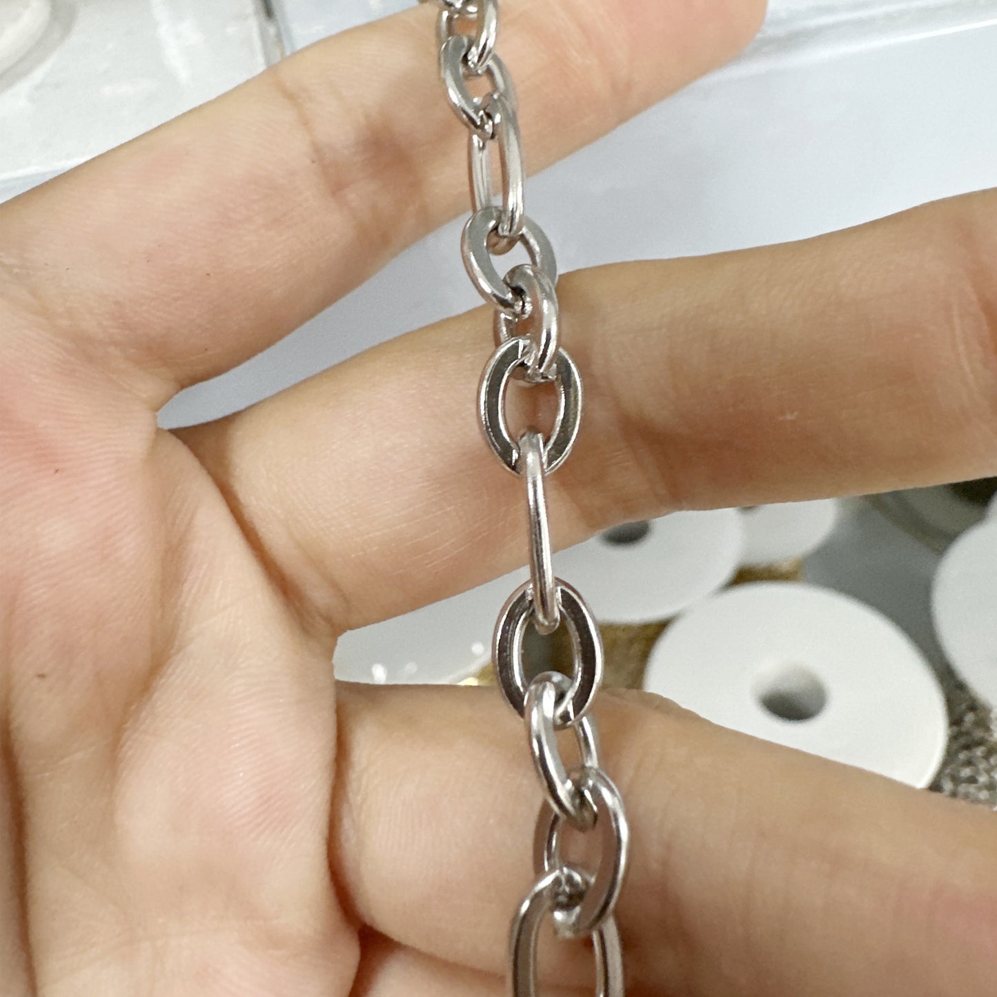 WG1012  3:1 cable Bulk Chain-Vacuum Plating Stainless Steel DIY Chain