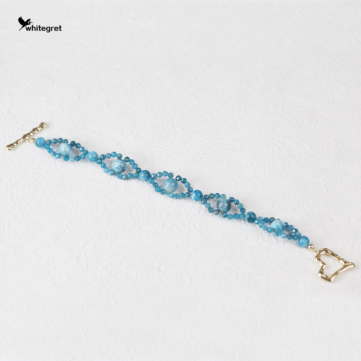 [WG0138] Blue Apatite Bracelet
