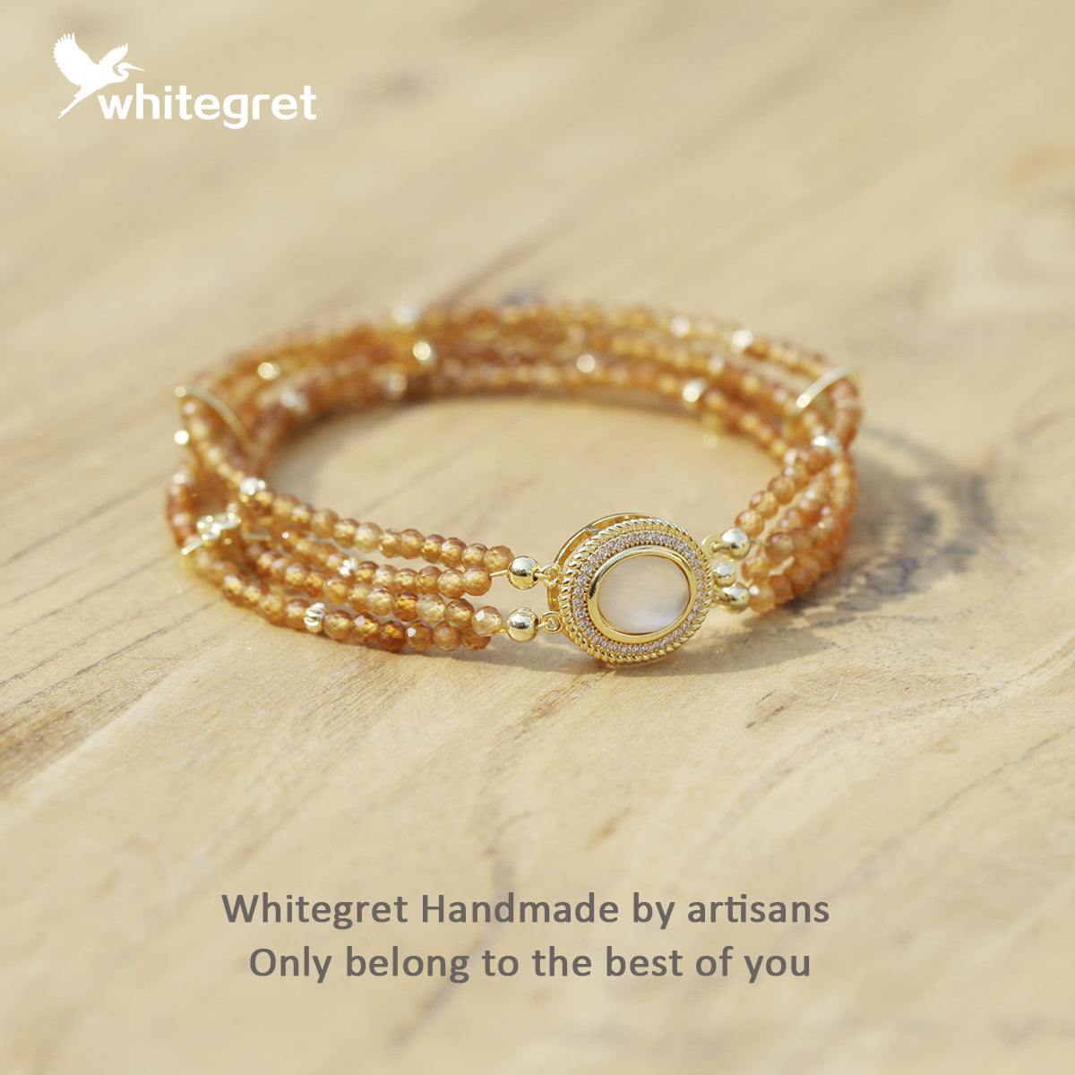 [WG0100] Natural Crystal Orange Garnet Bracelet 2024 new handmade diy jewelry design girl wowen Birthday Daily gifts