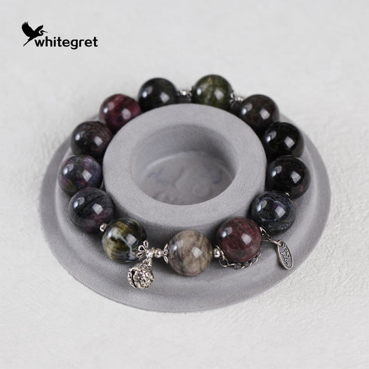 [WG0104] Natural Toumaline & Silver925 Bracelet