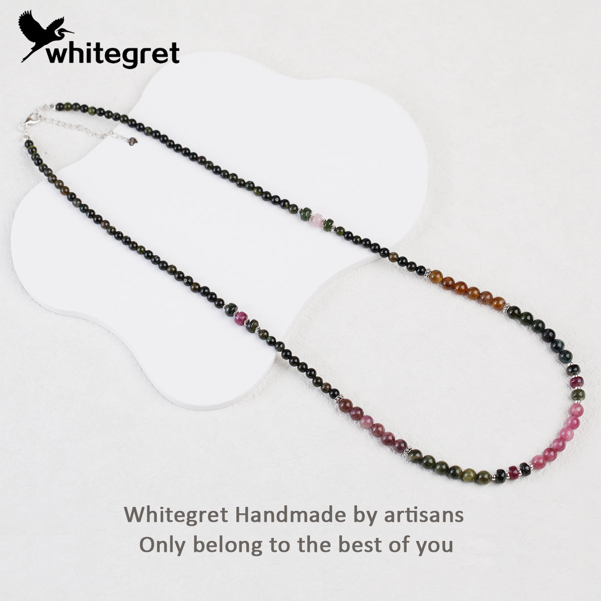 [WG0091] High Quality Tourmaline & Silver925 Necklace
