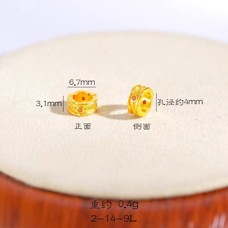 [WG1195] Zircon rainbow spacers for Jewelry diy charms