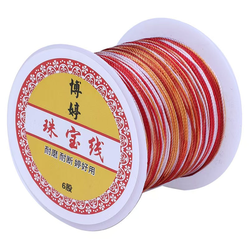 [WG1203] 1Reel Multi  partially dyed strand String for Jewelry diy
