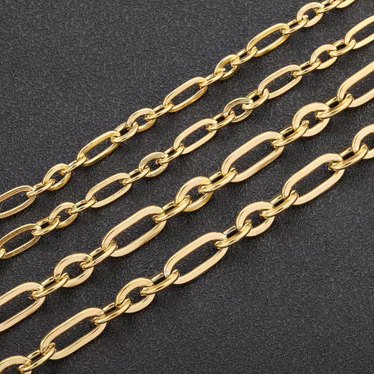 WG1012  3:1 cable Bulk Chain-Vacuum Plating Stainless Steel DIY Chain